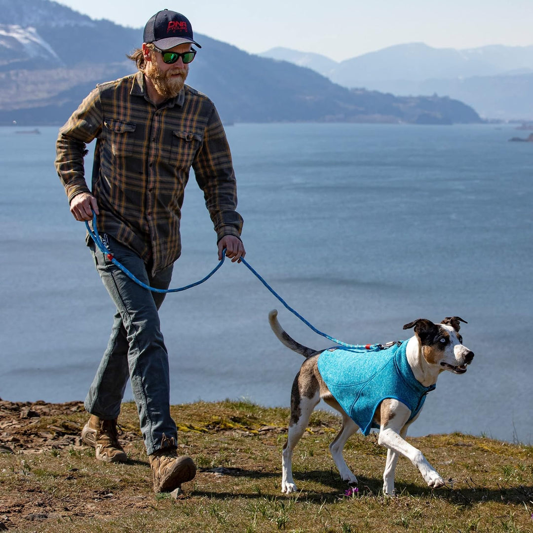 Kurgo Core Hunde-Pullover, Leichtes Fleece, Mit 2-Wege-Reissverschluss, Mit Hundegeschirr kompatibel