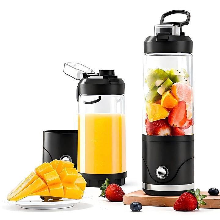 Smoothie Maker To Go mit USB-C, Tragbarer Mixer Mini-Standmixer 650ml für Smoothies & Protein Shakes