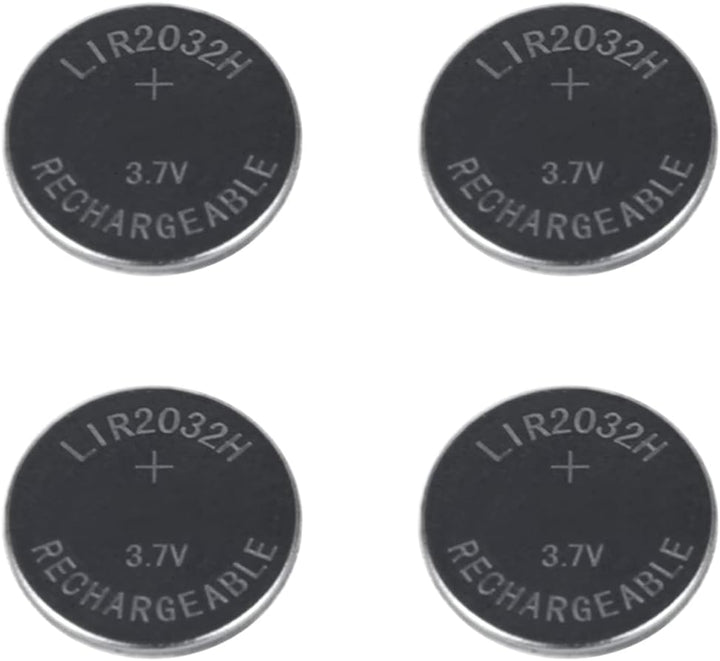 Girafus Knopfzellen Ladegerät für LIR-2032/2016 / 2025 Akkus USB Batterieladegerät Inklusive 4X LiR2