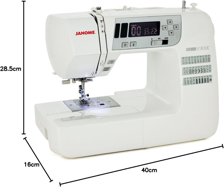 Janome 230 DC mit Bonus-Anschiebetisch