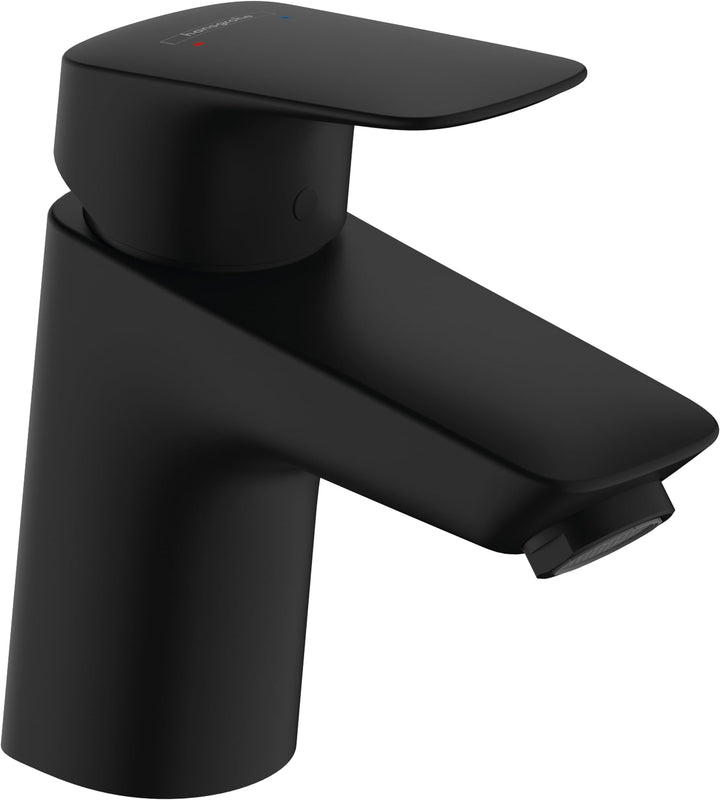 hansgrohe Logis - Waschtischarmatur ohne Ablauf, Wasserhahn Bad mit Auslauf Höhe 70mm, mit Zugstange