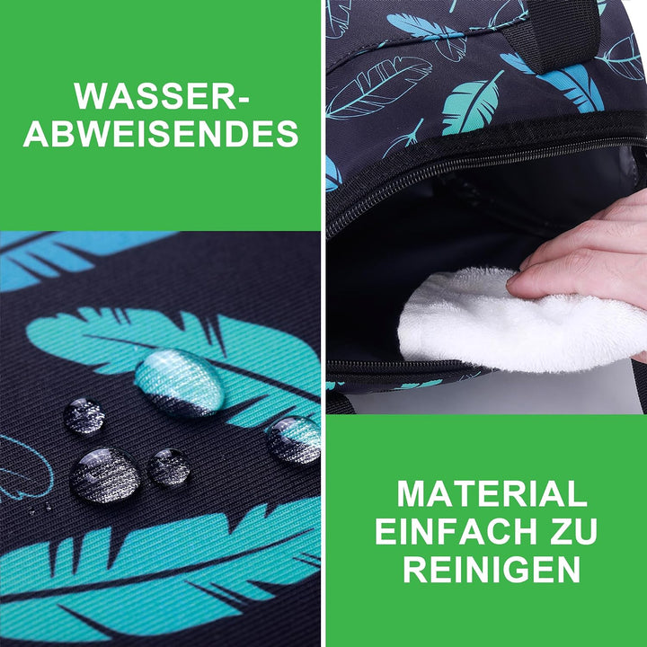 Brisby Kühltasche - 10L, Lunchtasche Damen, Vierschicht isolierte Kühltasche mit Kühlelemente, viels