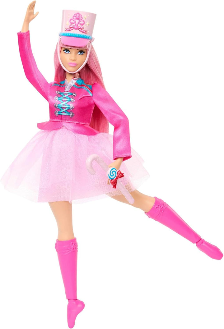 Barbie im Nussknacker Daisy Ballerina-Puppe im rosa Kleid und Hut mit beweglichen Knöcheln und Zucke
