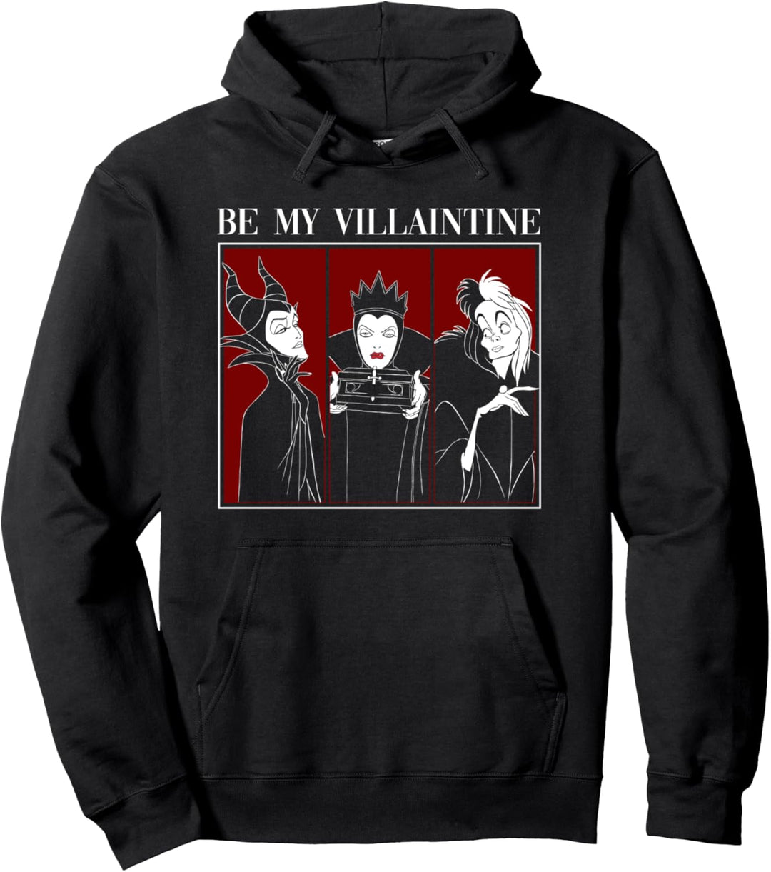 Disney Villains Valentinstag Be My Villaintine Panels Pullover Hoodie