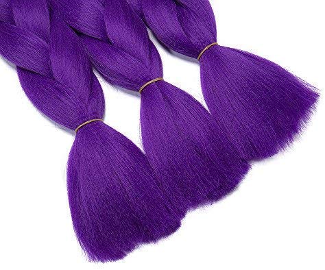 5 Packs Braids Extensions Flechten Hair Extensions Crochet Haar Kunsthaar Colorful Schwarz bis Lila
