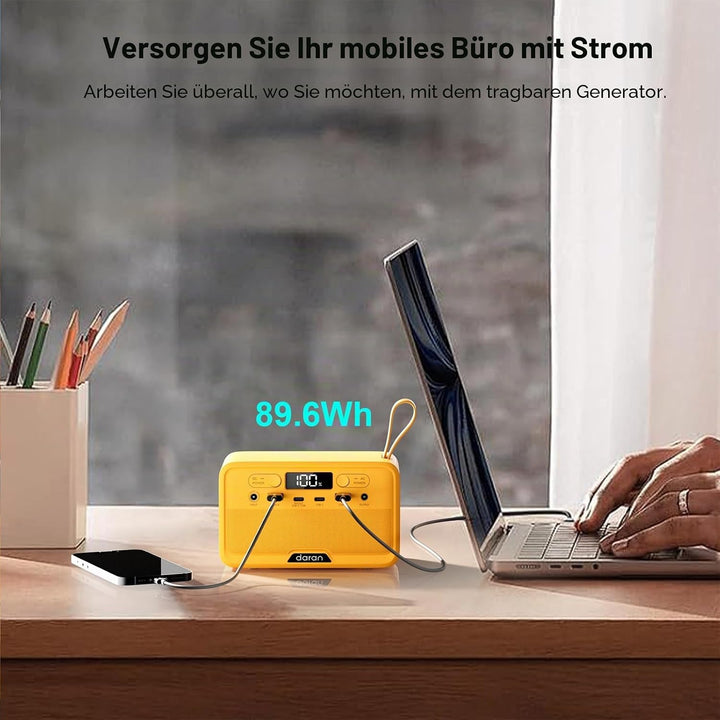Tragbare Power Station 89,6 Wh LiFePO4 Batterie100W (200Wleistung) Solar Power, tragbares Ladegerät