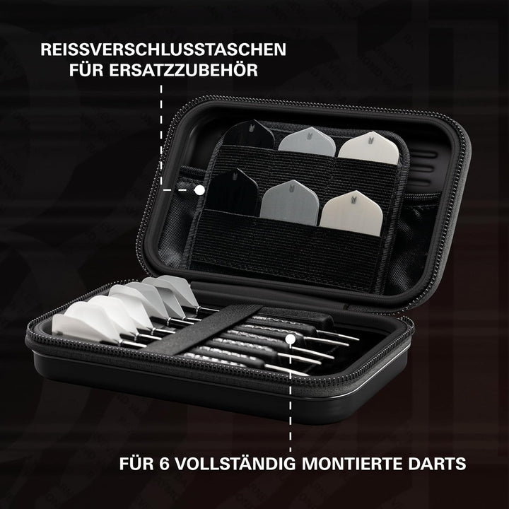 Target Darts Raymond Van Barneveld Ghost Series XL Takoma Wallet Regular – Dartkoffer schwarz/weiss