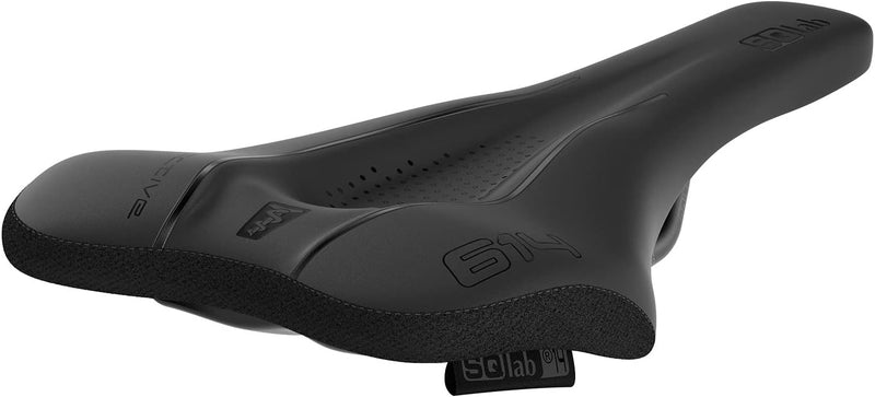 SQlab Unisex – Erwachsene 614 Ergowave Active 2.1 Fahrradsattel Schwarz 12 cm Bundle mit Fahrradsatt