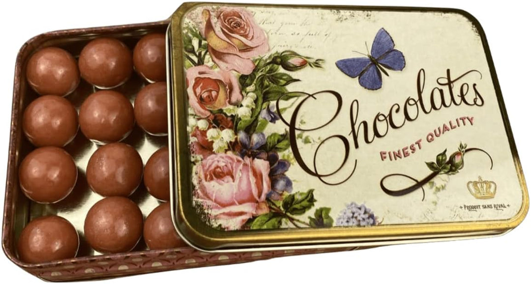 MediMuc Geschenkdose Design Nostalgia - Liebevoll gestaltete rechteckige Bonbondose - Motiv Chocolat
