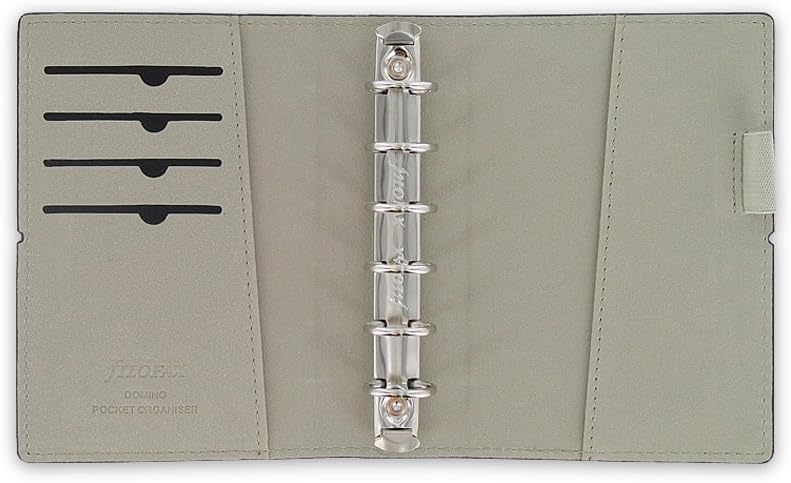 Filofax 27846 Domino Pocket Organiser, schwarz, schwarz