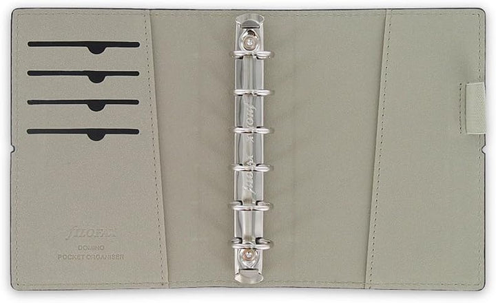 Filofax 27846 Domino Pocket Organiser, schwarz, schwarz