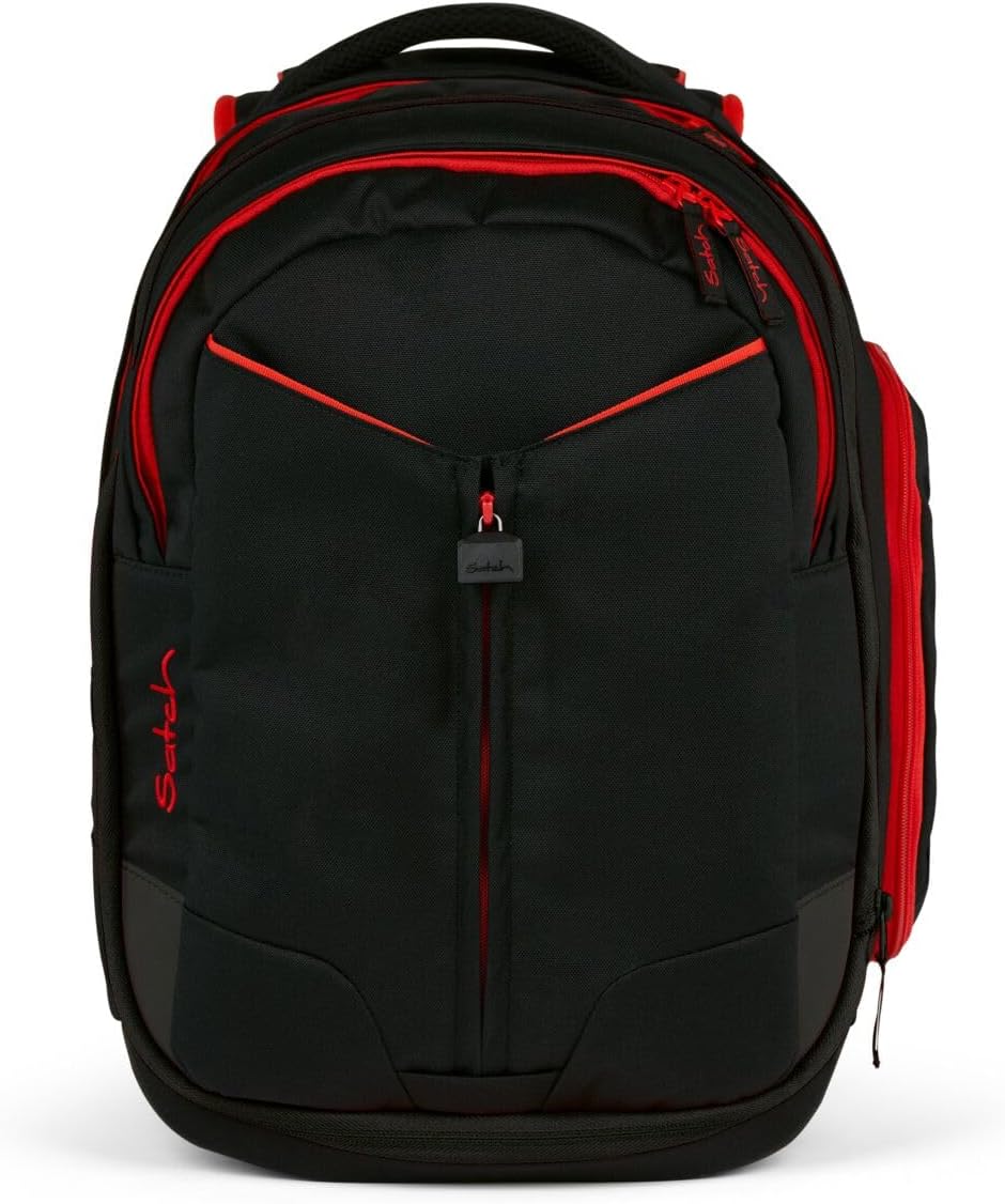 Satch Match Schulrucksack Set 3tlg. inkl. Schlamperbox und Sportbeutel Fire Phantom, Fire Phantom