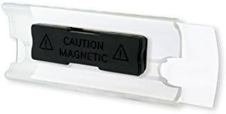 10 Stück Profil-Namensschild aus Acryl gewölbt mit starkem Magnet Grösse: 75x27 mm Befestigung Name
