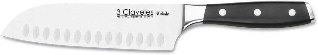 Claveles 28007 Set Küchenmesser, Silber Gemüsemesser, Set mit 3 Messern Toledo, Gemüsemesser, Set mi