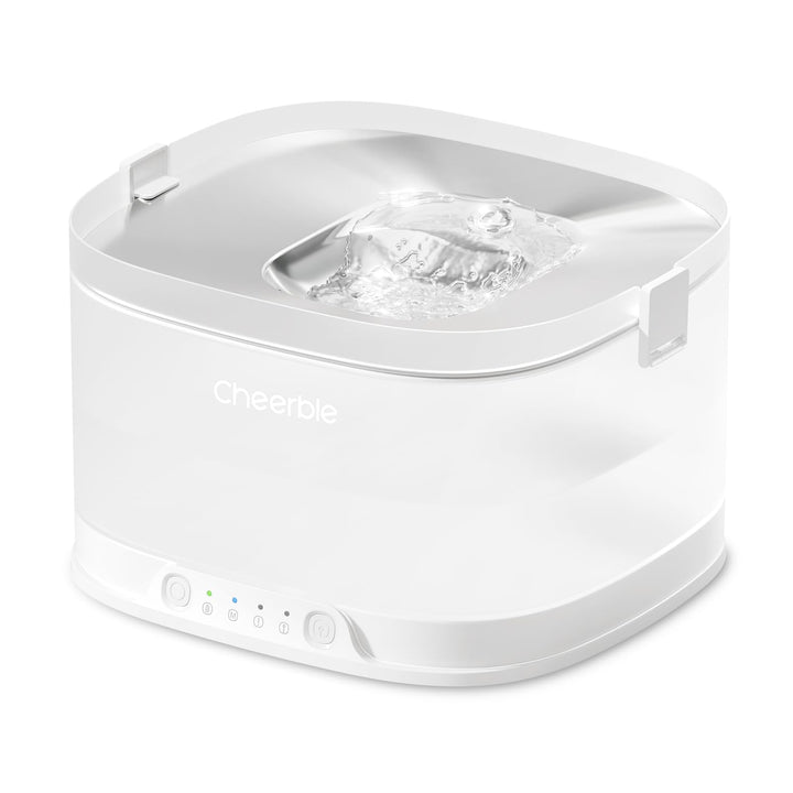Cheerble D1 Pro Trinkbrunnen für Hunde, kabelloser Wasserspender Hund, pumpenlos mit MagDrive™ Techn