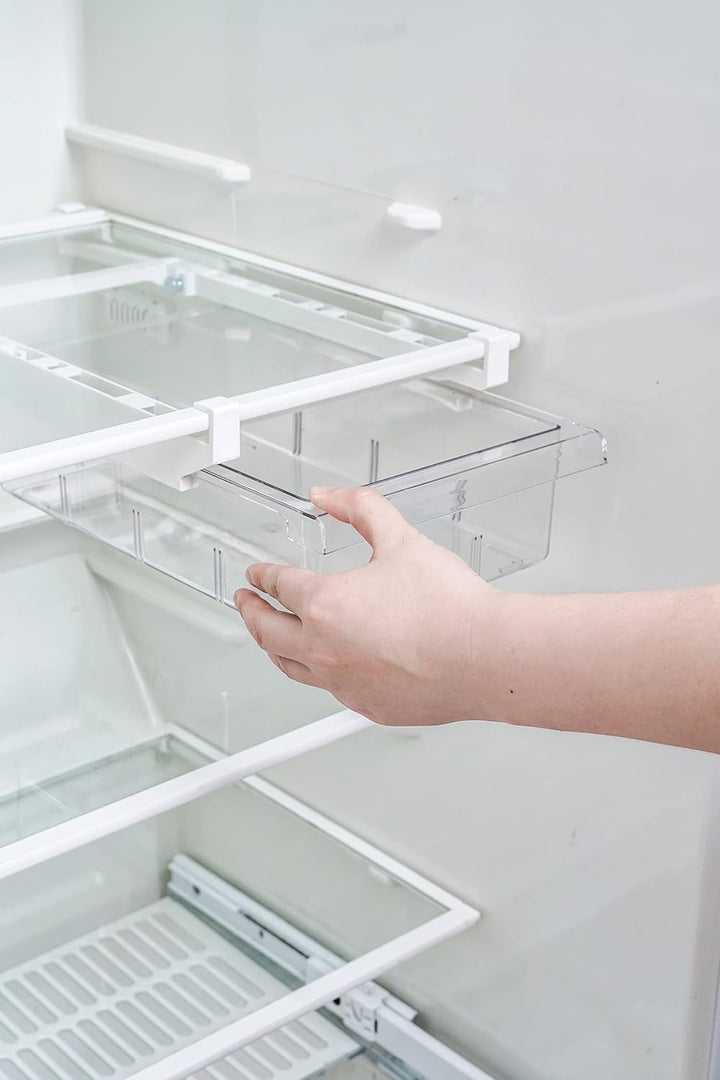 YekouMax Fridge Organizers - Includes 1 Drawers and 2 Dividers, Stackable Storage Box, Kitchen Organ
