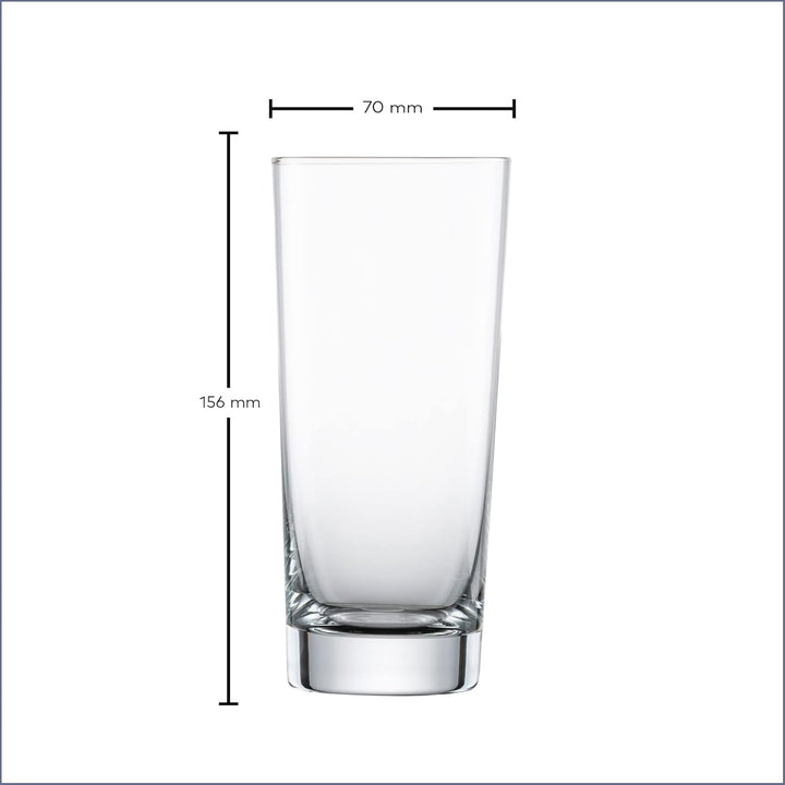 SCHOTT ZWIESEL Longdrinkglas Basic Bar Selection (6er-Set), geradliniges Trinkglas für Longdrinks, s