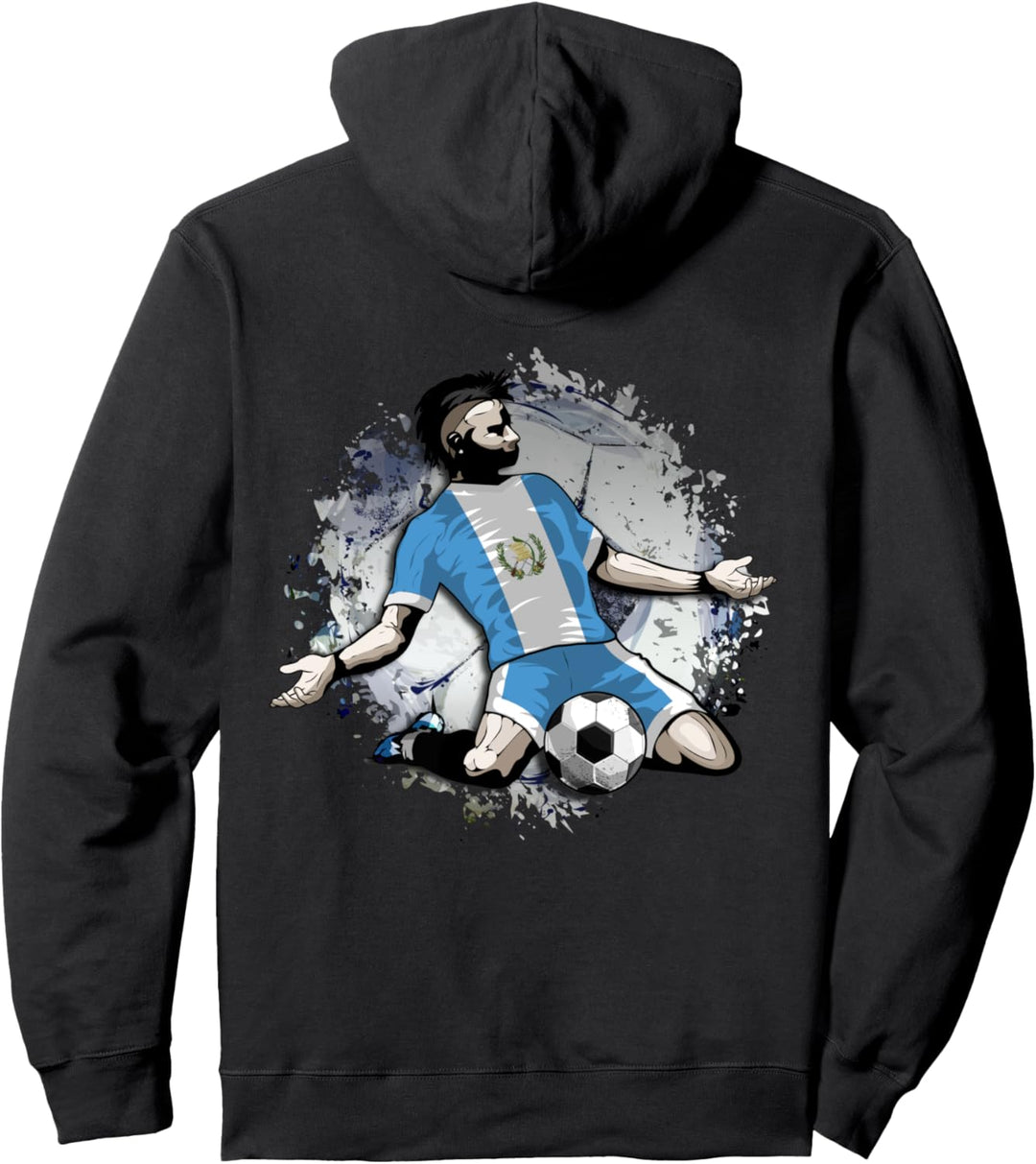 Guatemala Fussball Guatemaltekische Nationalflagge Soccer Art Pullover Hoodie