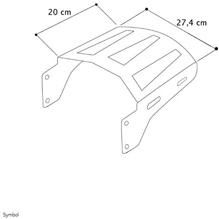 Sissy Bar + Gepäckträger + Docking-Kit für Harley Davidson Street Glide 06-08 schwarz