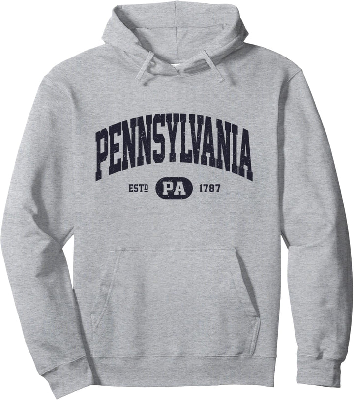 Marineblau Retro Vintage Pennsylvania Pullover Hoodie
