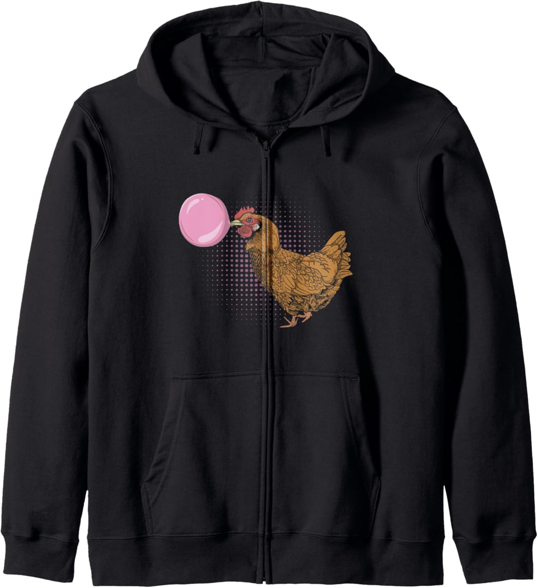 Lustiges Bauernhof Tier Landwirtschaft Kaugummi Huhn Kapuzenjacke