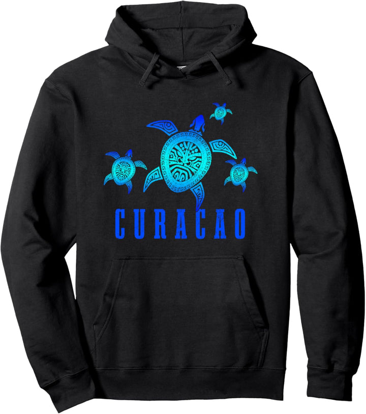 Curacao Schildkröte Tauchen Taucher Souvenir Pullover Hoodie