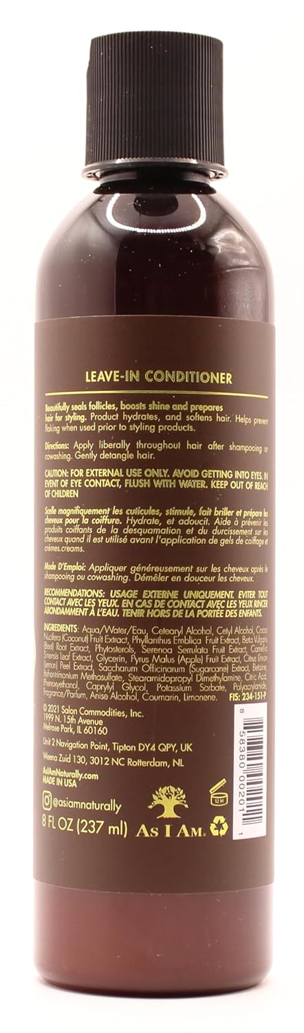 As I Am Naturally - Kombi-Set aus Shampoo „Curl Clarity“, Leave-In-Spülung und Co-Wash-Spülung mit K