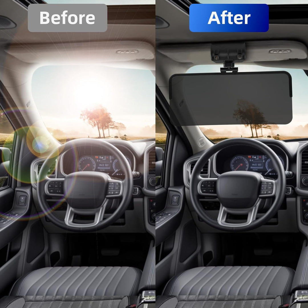 Riloer Auto-Sonnenblenden-Verlängerung, Auto-Sonnenschutz-Verlängerung, 360-Grad-verstellbare Sonnen