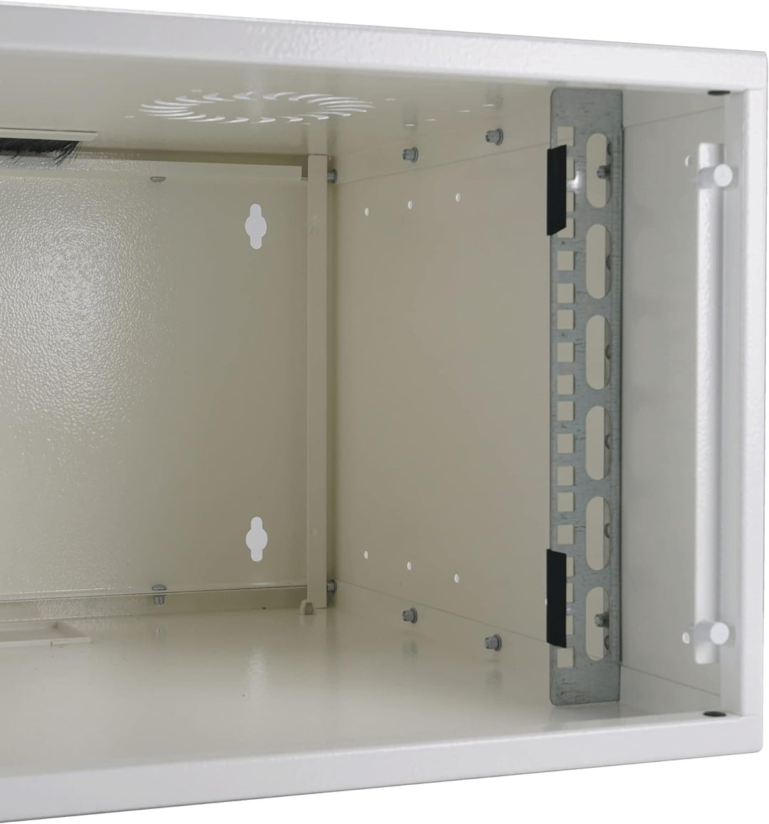 EFB 19 Zoll 12HE Wandgehäuse Basic, Tiefe 600mm 1-teilig, Flat Pack, RAL9010 Weiss 535 x 571 x 600 m