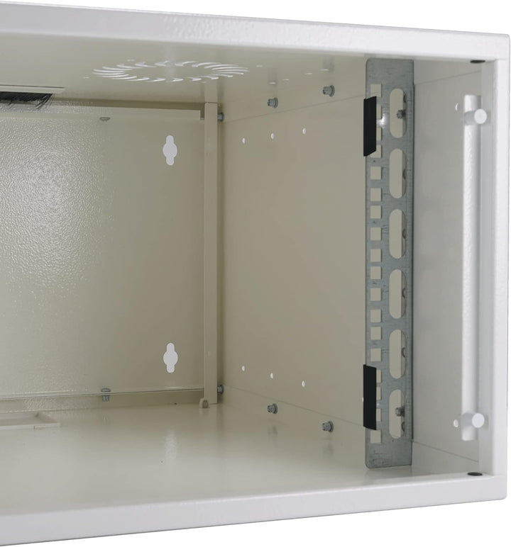 EFB 19 Zoll 06HE Wandgehäuse Basic, Tiefe 450mm 1-teilig, Flat Pack, RAL9010 Weiss 535 x 304 x 450 m