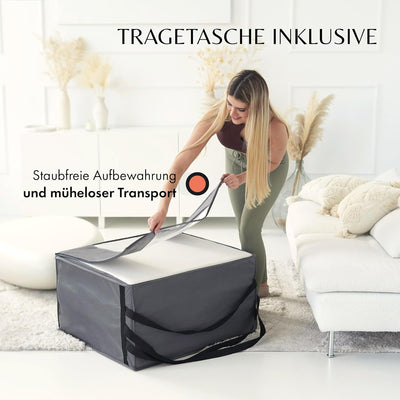 Premium Gästematratze - Moderne Gäste Klappmatratze inkl. Tragetasche mit Memory Schaumstoff, weiche