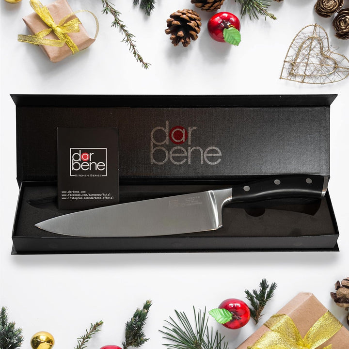 DarBene C-Series 2teilig Profi Küchenmesser aus deutschem Edelstahl, Filetiermesser 18cm, Chefmesser