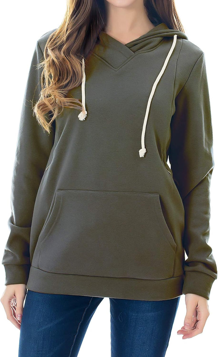 Smallshow Stillanzug Mutterschaft Fleece Stillpullover Stilloberteil Umstandsmode Hoodie Sweatshirt