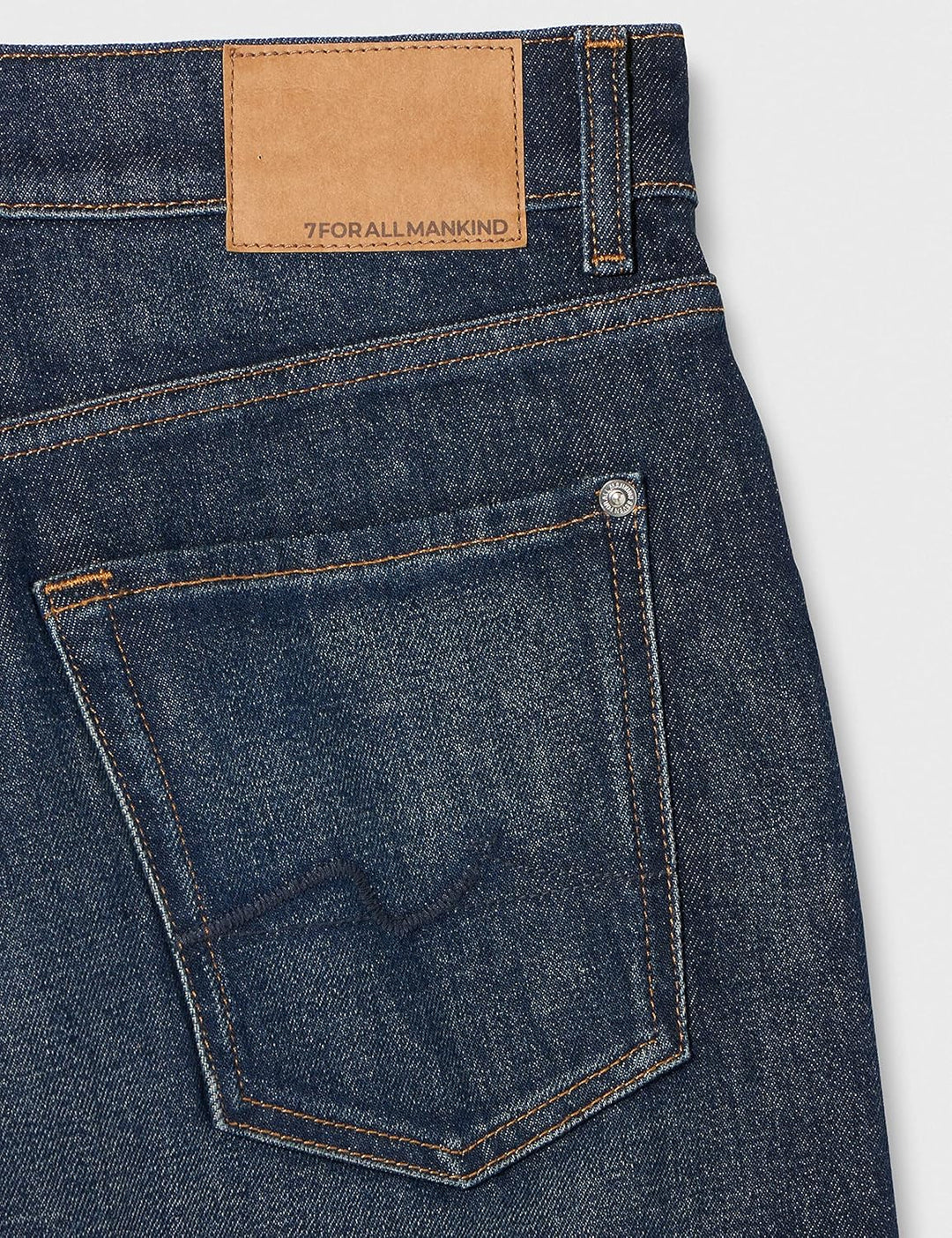 7 For All Mankind Herren Straight Denim Shorts 38 Dark Blue, 38 Dark Blue