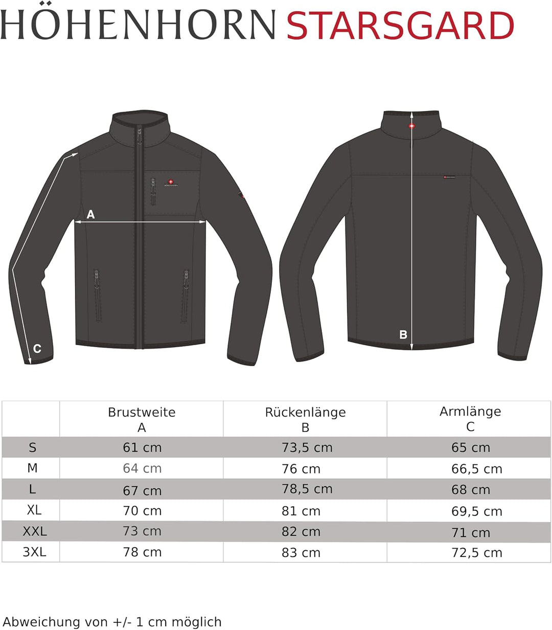 Höhenhorn Starsgard Herren Winter Jacke Wasserdicht Atmungsaktive Funktionsjacke S Schwarz, S Schwar