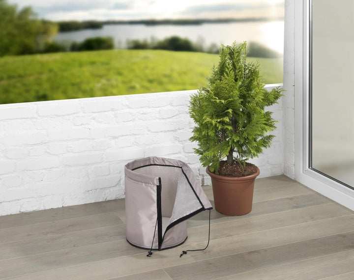 Maximex Pflanzenschutz Pflanztopf-Sack 2er Set Überwinterung Frostschutz Pflanzen 28l Zylinder platz