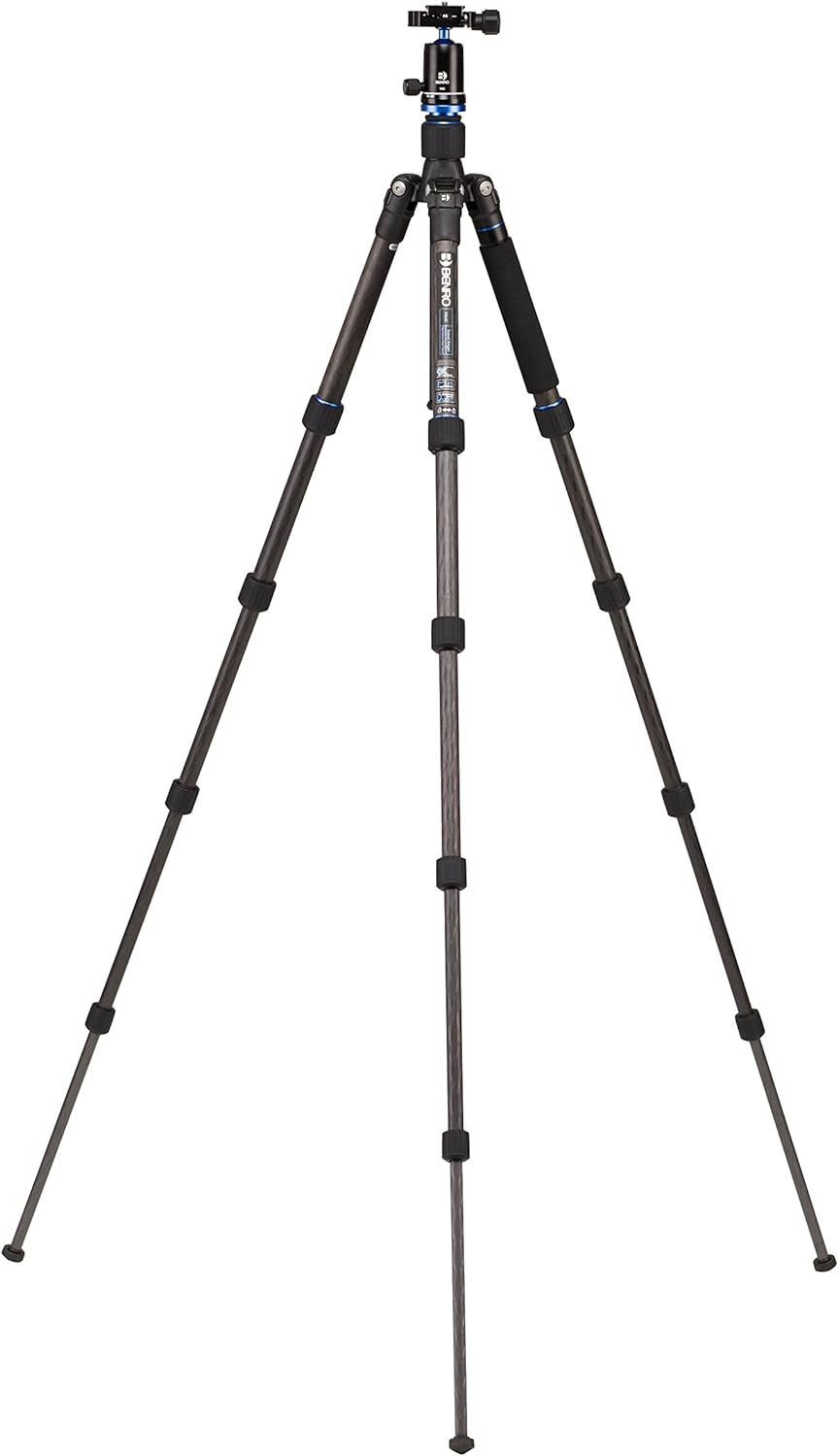 Benro FTA19CV0 Travel Angel Reisestativ mit Kugelkopf Carbon Fiber Tripod Kit 1 Series/ 5 Section Ki