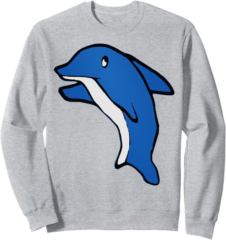 Delphin-Karikatur Sweatshirt