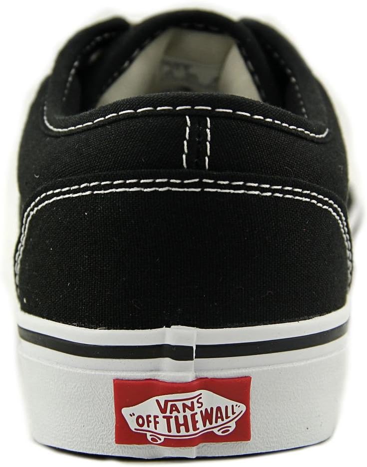 Vans Damen Atwood Low-Top 38 EU Schwarz Canvas Blk Wht 187, 38 EU Schwarz Canvas Blk Wht 187