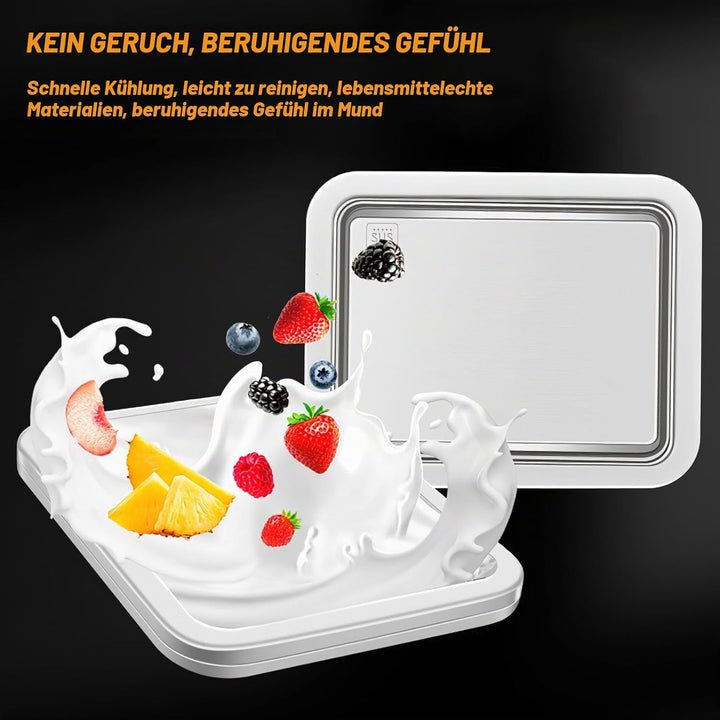 Eisplatte zum Eis Machen, Kommt mit 2 Spateln Ice Cream Machine, Ice Rolls Maschine, Eisenrollmaschi