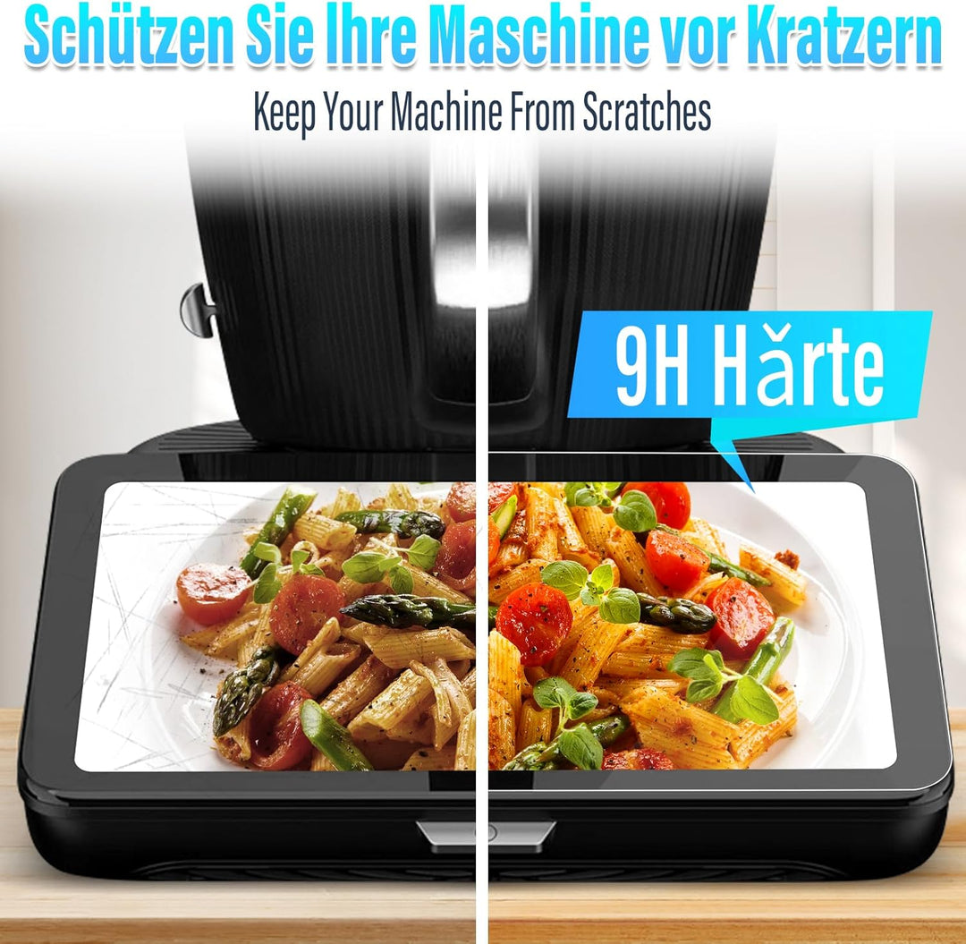 Sun3drucker Schutzfolie kompatibel mit Vorwerk Thermomix TM7, Displayschutz-Folie glasklare Displays