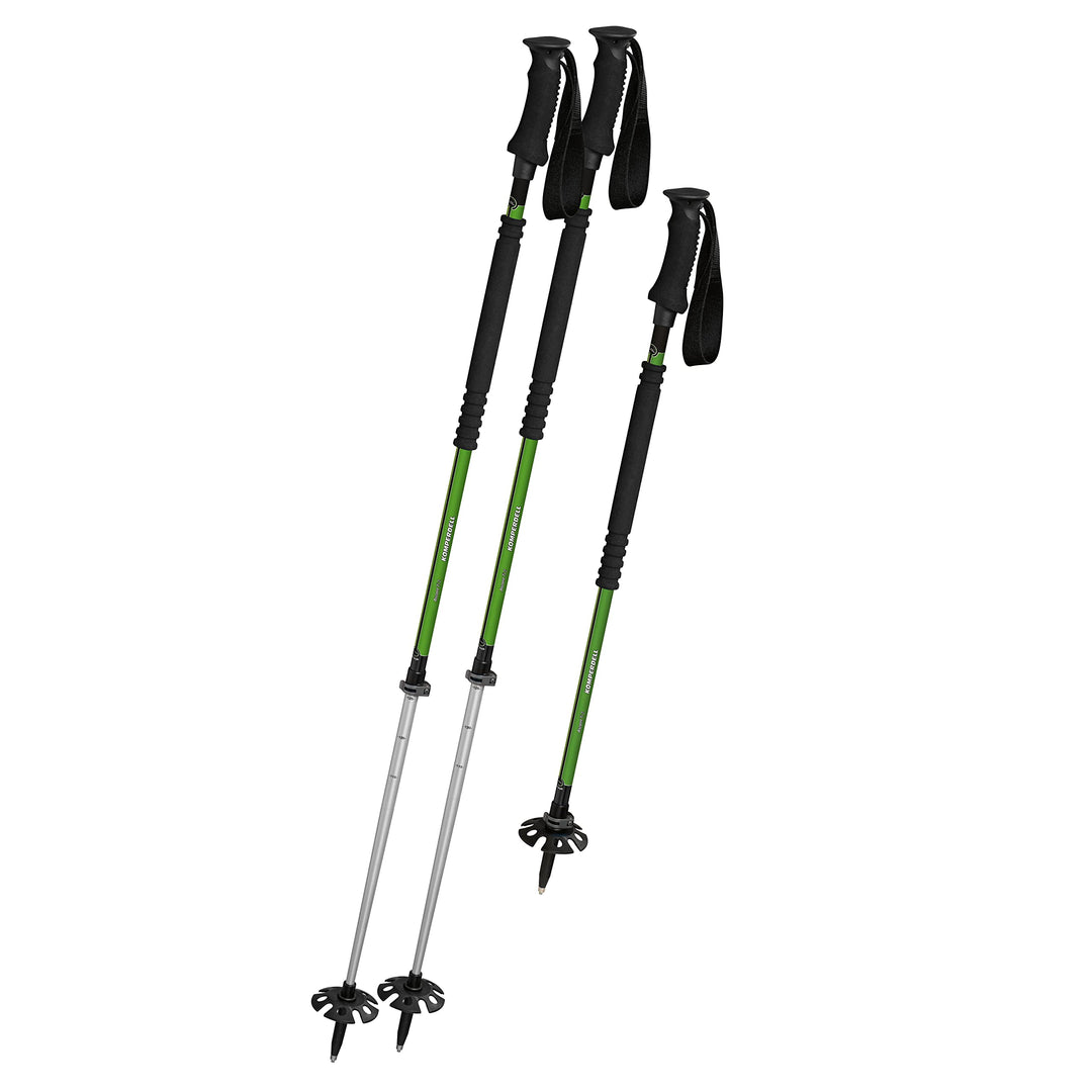KOMPERDELL Erwachsene T2 Ascent Ti Stock, Schwarz/Grün, One Size, 1842421, T2 Ascent Ti