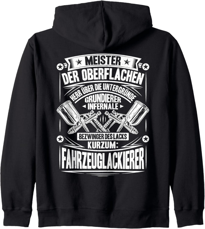 Lackierer Meister Der Oberflächen Fahrzeuglackierer Kapuzenjacke
