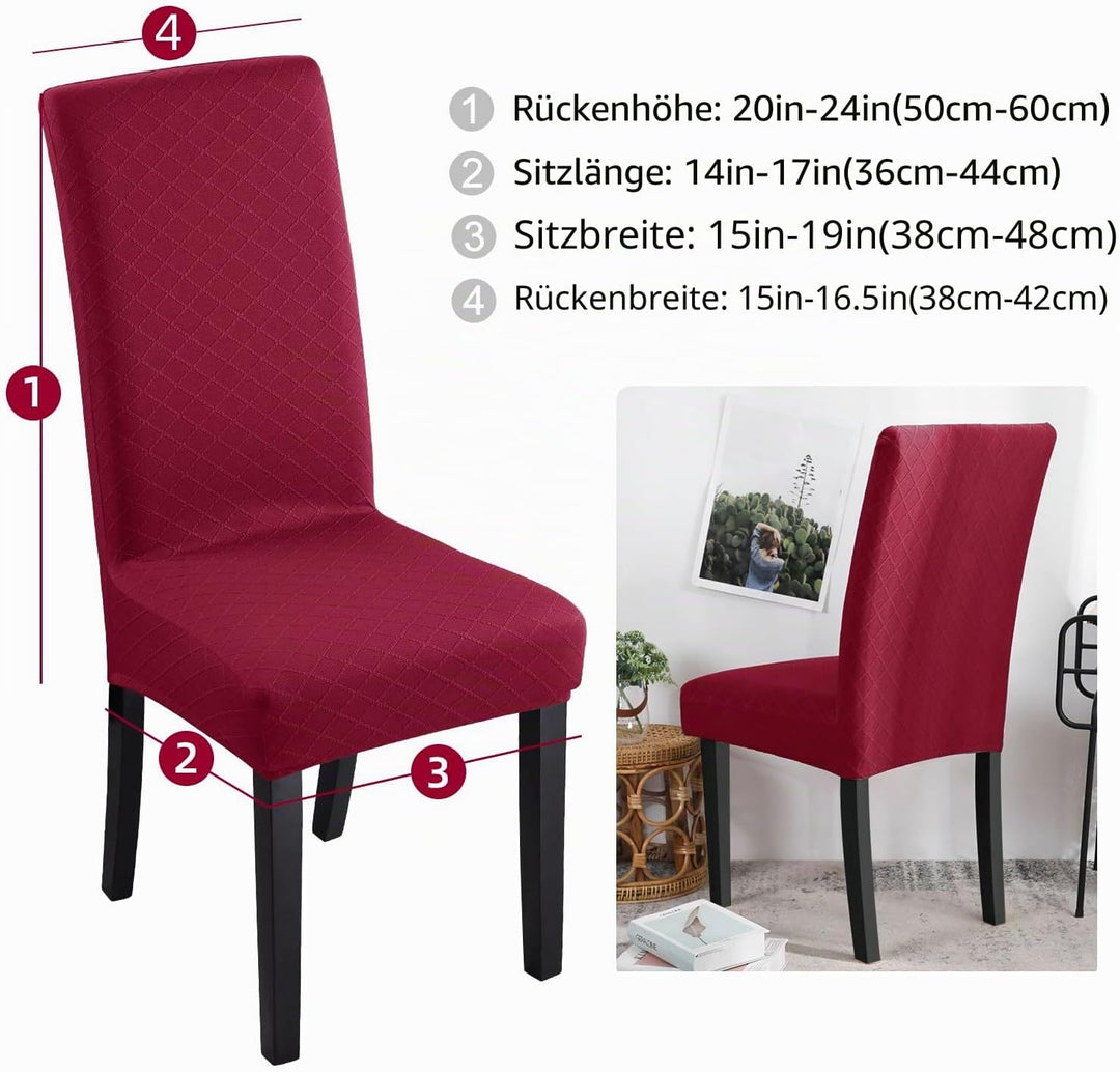 Fuloon Stuhlhussen wasserdichte,Stretch Stuhlbezug Moderne Stuhlüberzug Elastische Abnehmbar Waschba