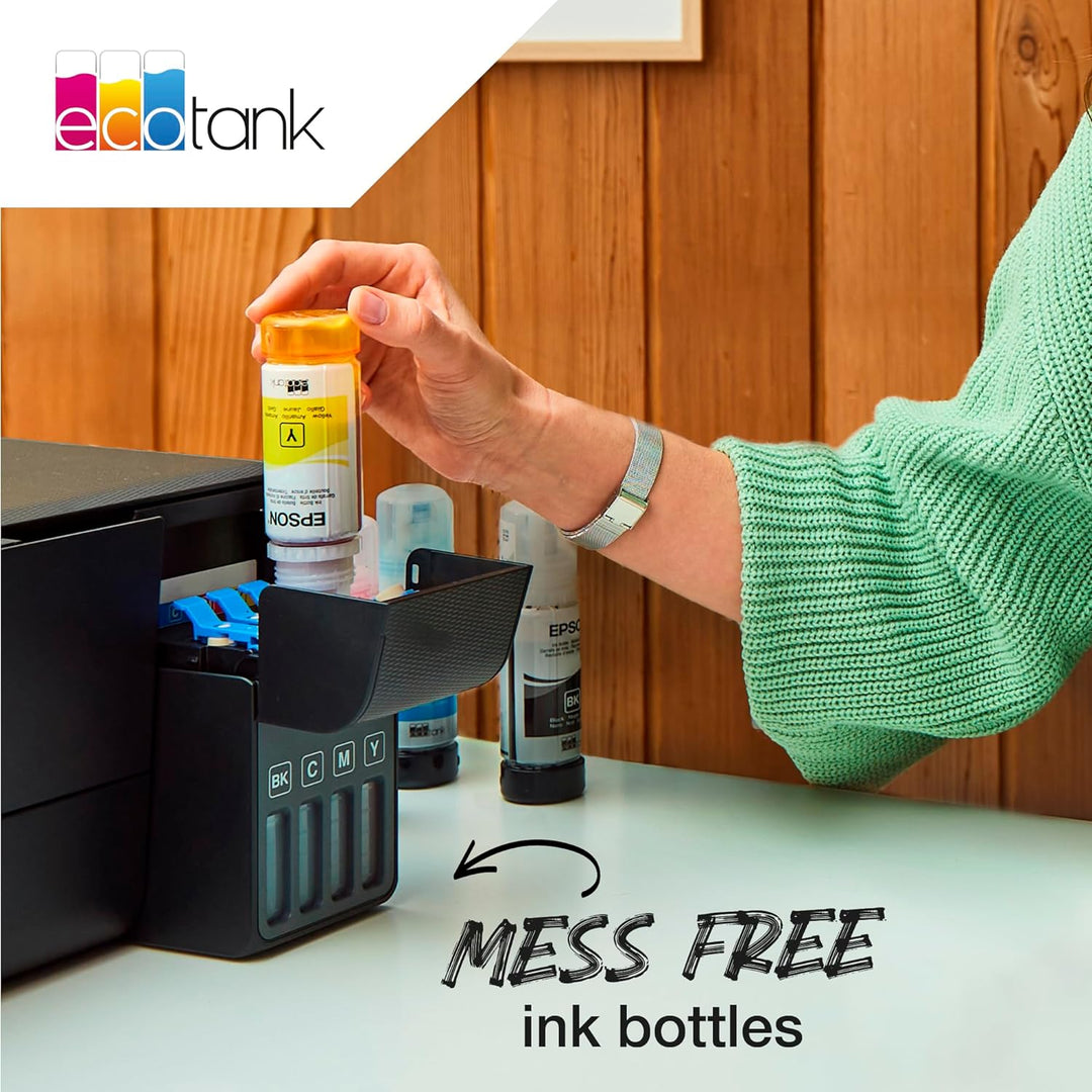 Epson C13T00P640 Tinte (4) Cyan, Magenta, Gelb, Schwarz 65 ml Flasche, EcoTank 104 cyan, magenta, ge