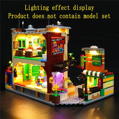 GEAMENT LED Licht-Set Kompatibel mit Lego 123 Sesame Street - Beleuchtungsset für Ideas 21324 Baumod