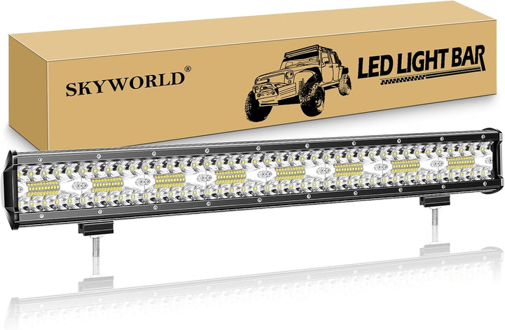 SKYWORLD LED Arbeitsscheinwerfer Bar 23 Zoll 480W LED Scheinwerfer 12V 24V Flutlicht Reflektor Combo