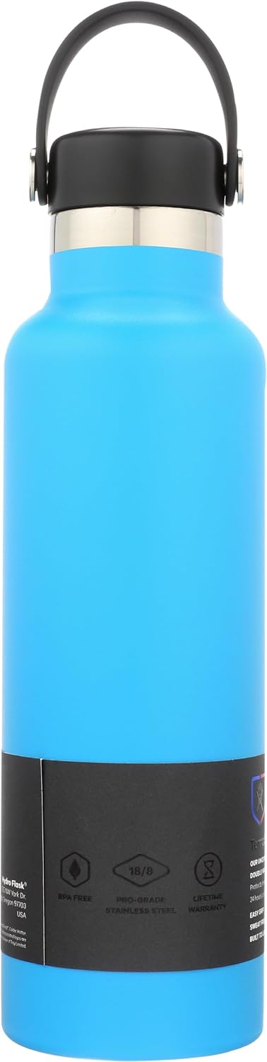 HYDRO FLASK - Trinkflasche 621ml (21oz) - Isolierte Wasserflasche aus Edelstahl - Sportflasche mit a