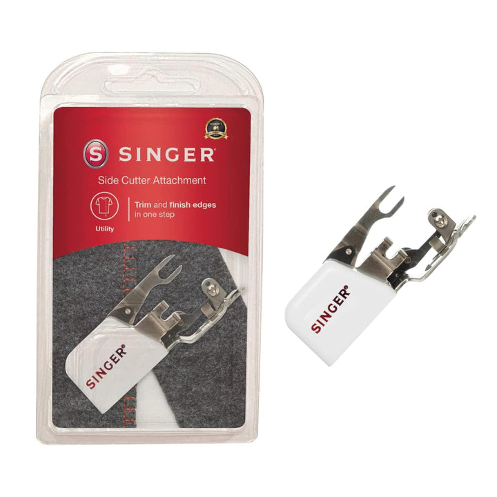Singer Side Cutter Attachment Presser Foot, Simutaneously Trims & Hems Edges, Zig-Zag or Overstitch-