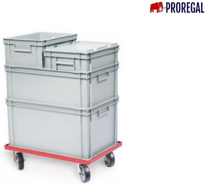 SparSet 10x Eurobehälter mit geschlossenem Griff | HxBxT 40x30x40cm | 37 Liter | Grau | Eurobox, Tra